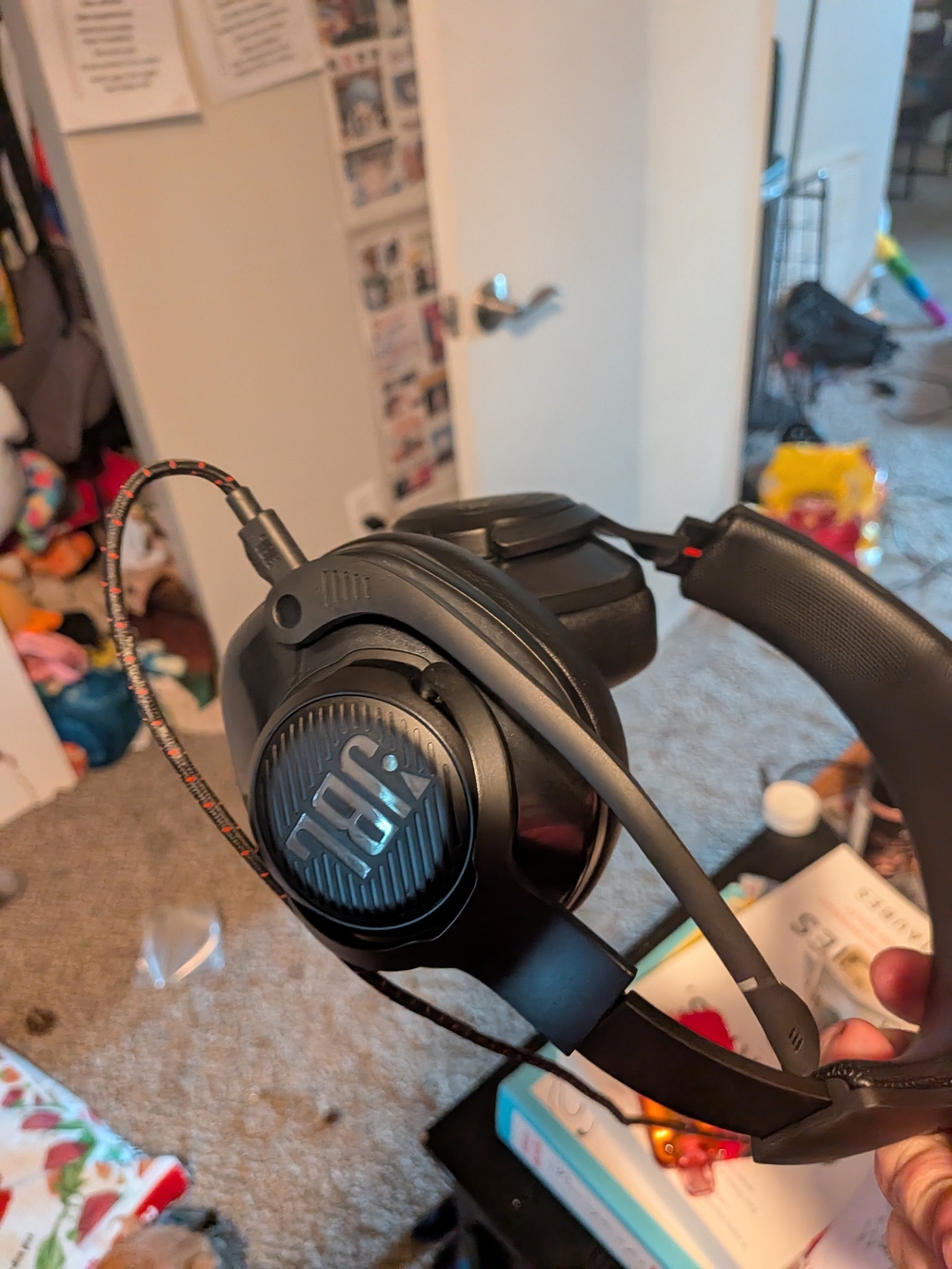 JBL Black Over-Ear Gaming Headset with Braided Cable
